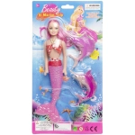 Lalka syrenka + morskie zwierzątka - 29 cm