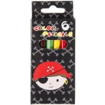 Drewniane kredki mini piraci (6 sztuk)