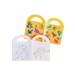 Mini kolorowanka z naklejkami - dinozaury