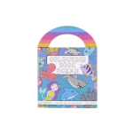 Mini coloring book with stickers - sea animals