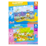 Puzzle for children 45 elements - farm or ocean