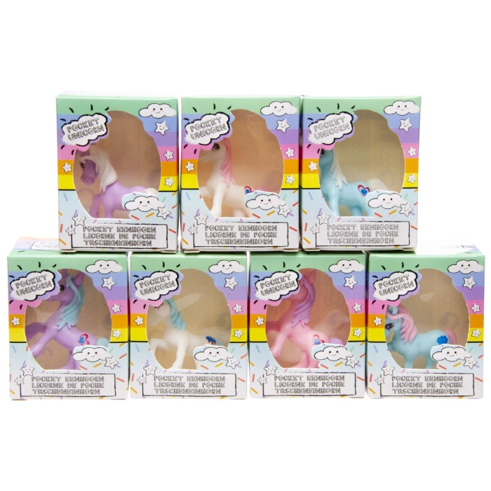 Mini unicorn figurine in a mix box