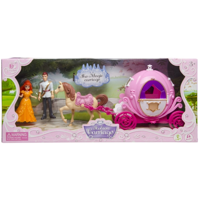 The royal couple in a carriage - a set of toys