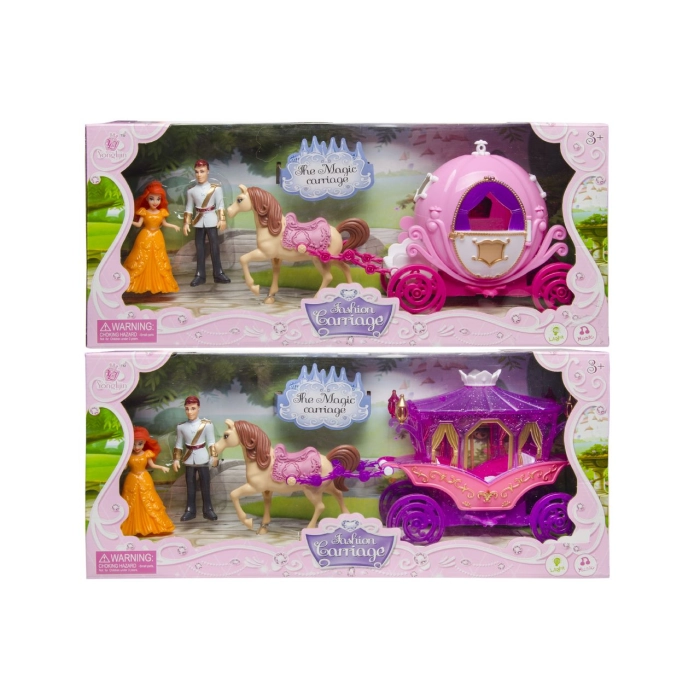 The royal couple in a carriage - a set of toys
