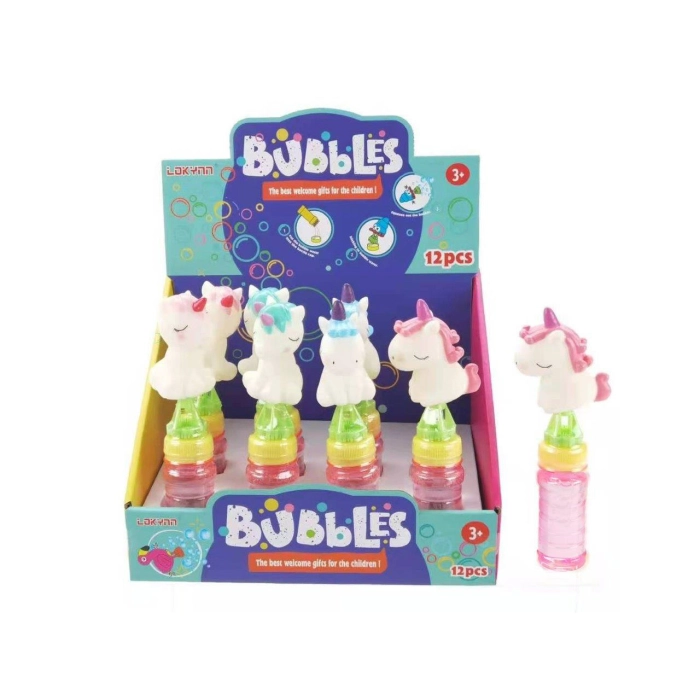 Seifenblasen mit einer Einhorn-Figur