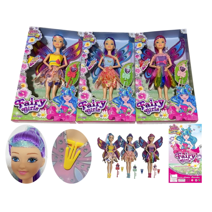 Lalka wróżka z różdżką 30 cm box