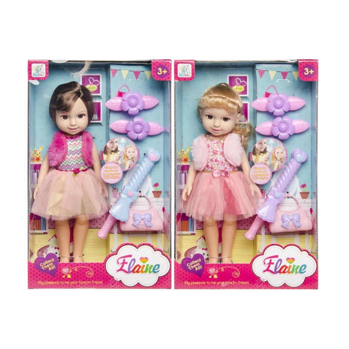 Lalka Elaine z akcesoriami do włosów - box