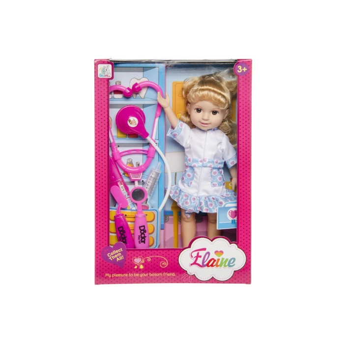 Lalka pielęgniarka z akcesoriami - 31 cm