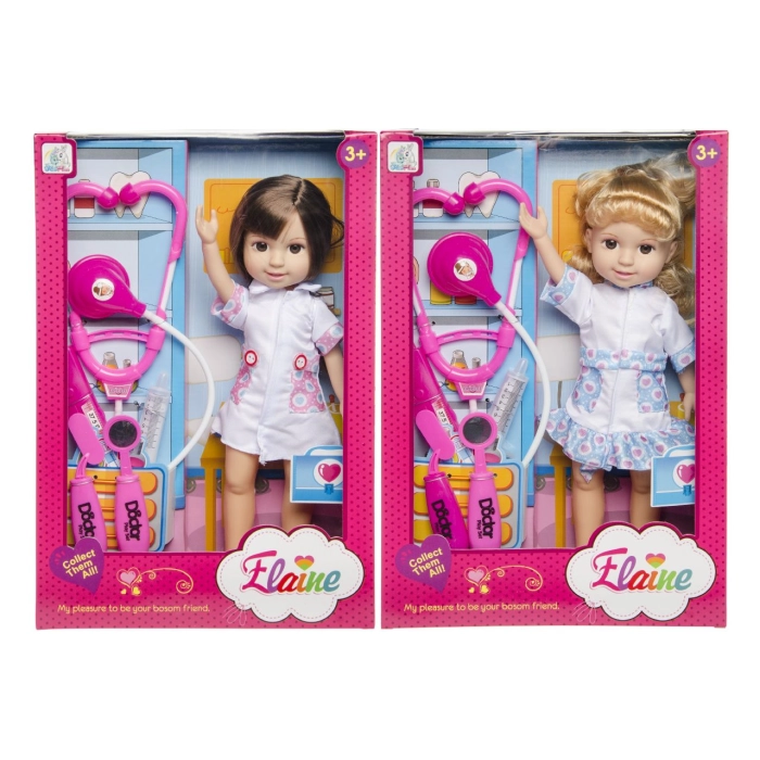 Lalka pielęgniarka z akcesoriami - 31 cm
