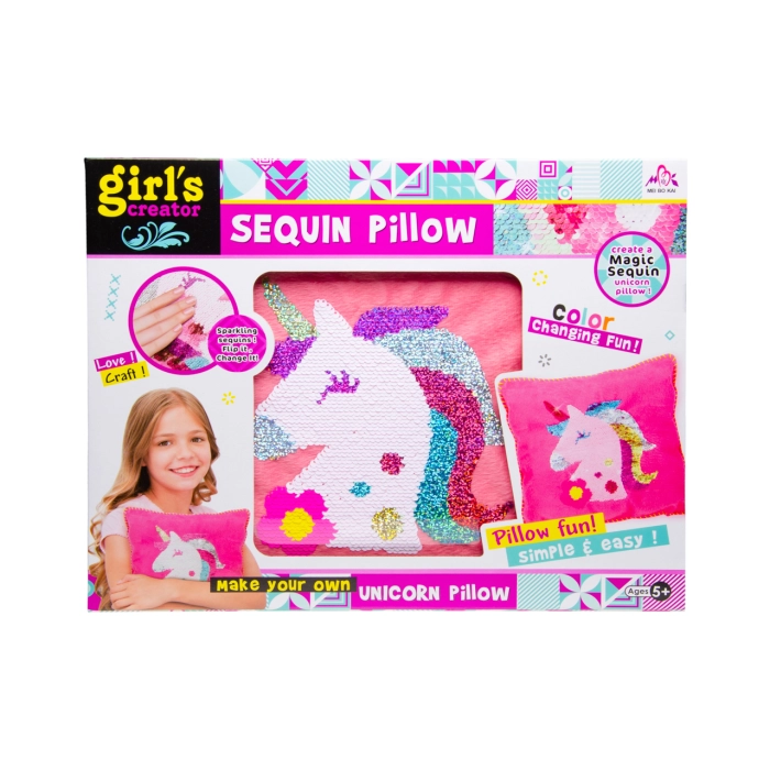 Do it yourself - sequin unicorn pillow