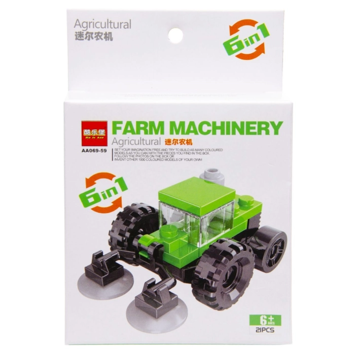 Klocki - zbuduj własny pojazd farmerski