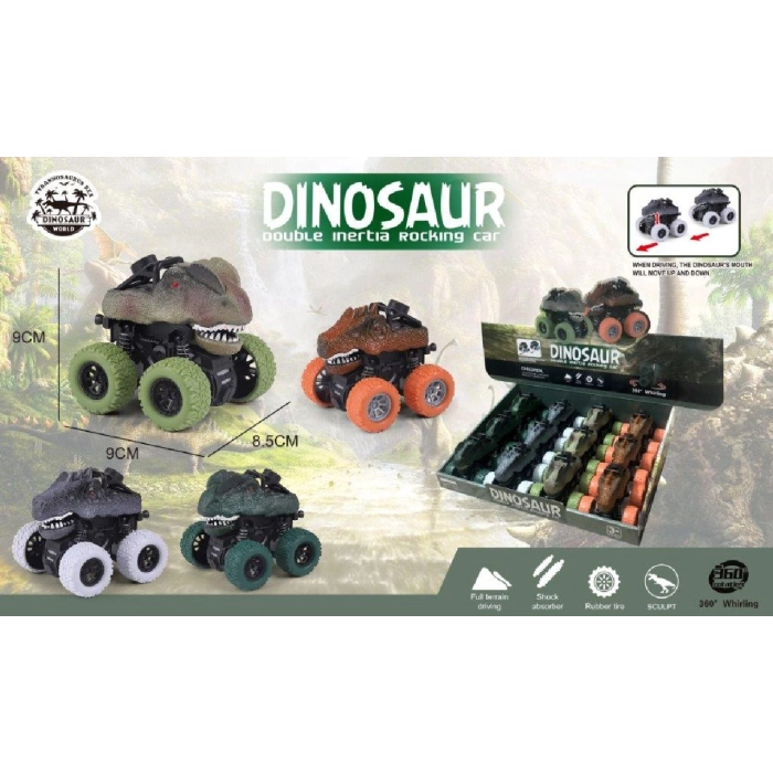 Samochód wyczynowy dinozaur z napędem