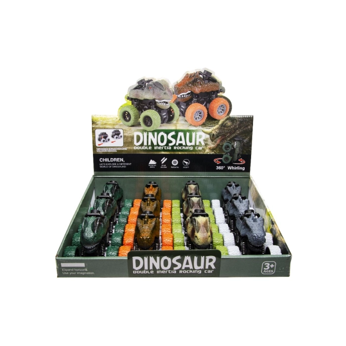 Samochód wyczynowy dinozaur z napędem