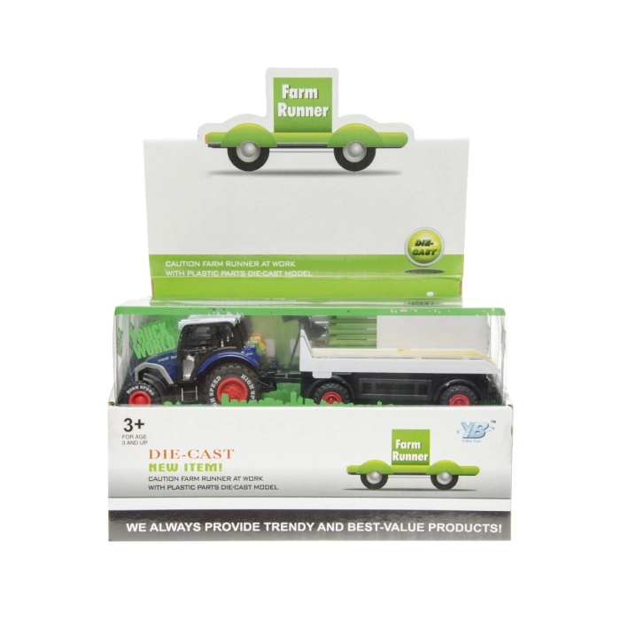 Agricultural tractor with trailer S - Die-cast
