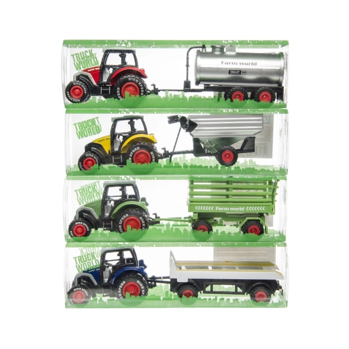 Agricultural tractor with trailer S - Die-cast