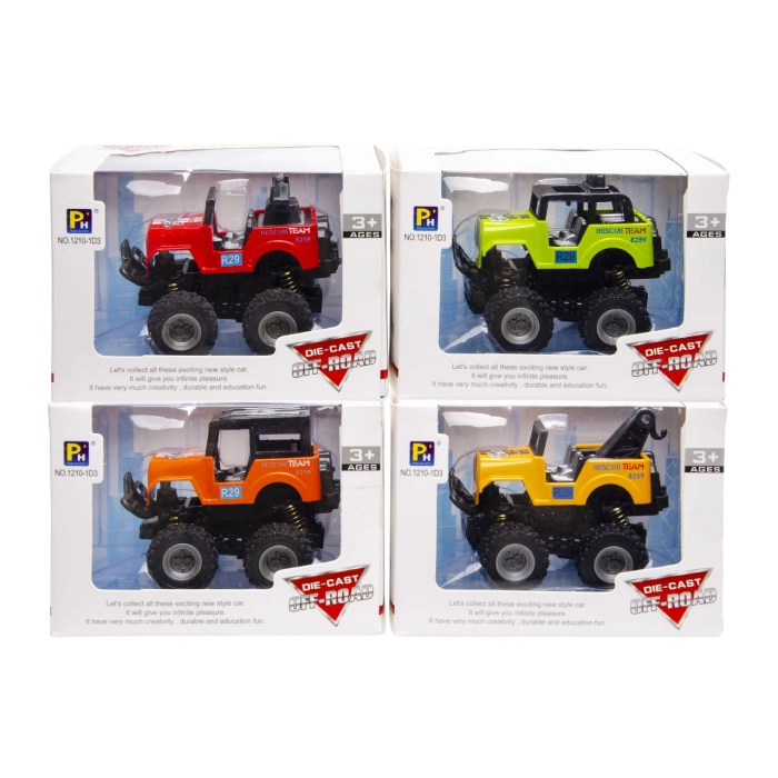 Off-road vehicle with 4-wheel drive