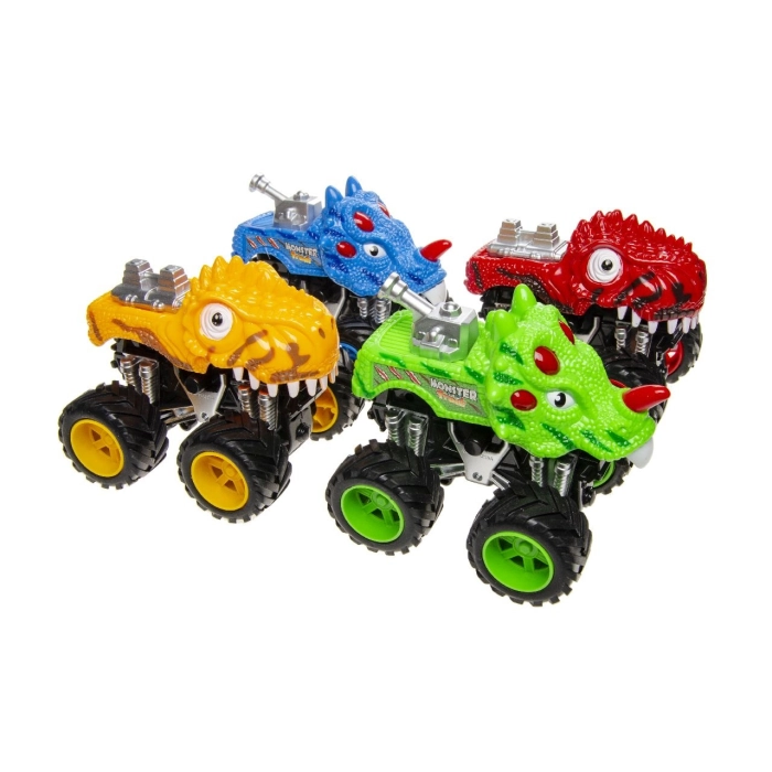 Výkonné auto s pohonom dinosaura