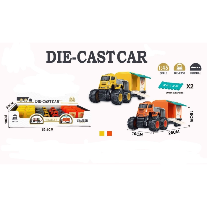 Samochód ciężarowy śmieciarka z napędem Die-Cast