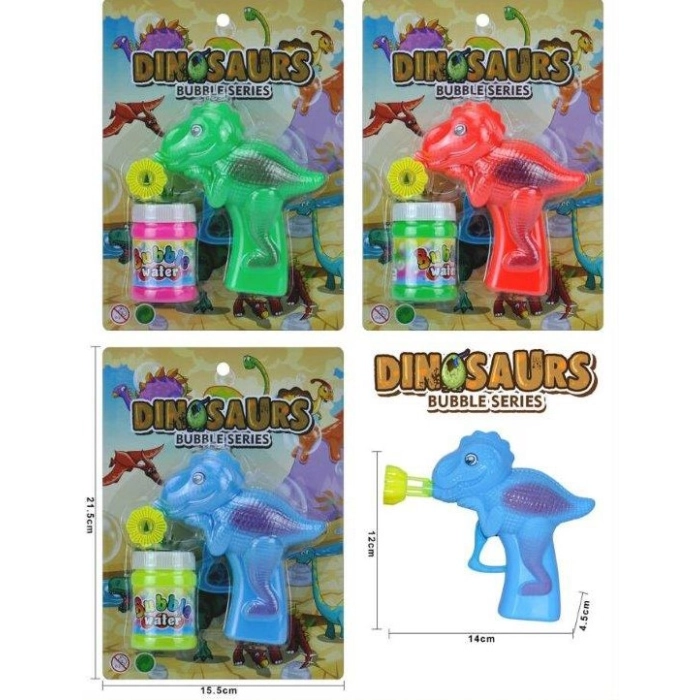 Pistolet do baniek mydlanych Dinozaur mix