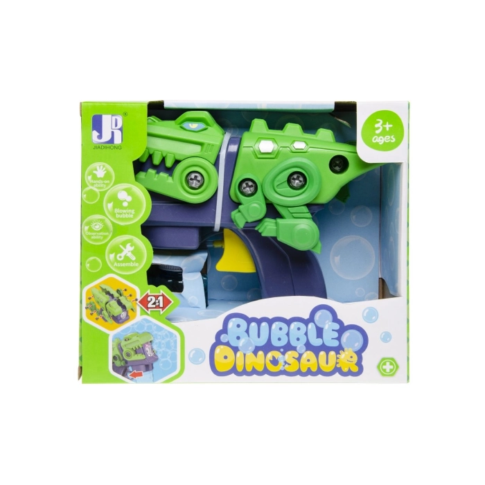 Dinosaurus s mydlovou pištoľou