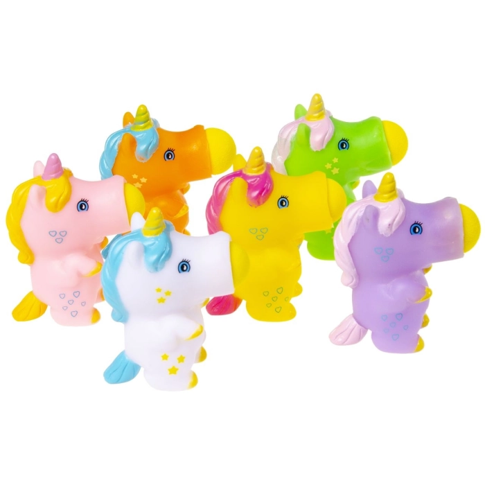Mini unicorn shooting a ball