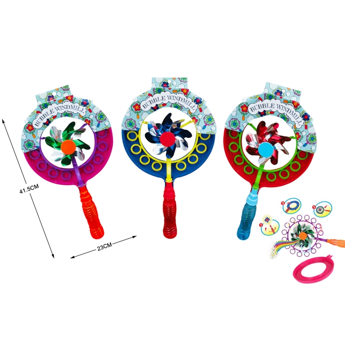 Wiatraczek + bańki mydlane - 42 cm