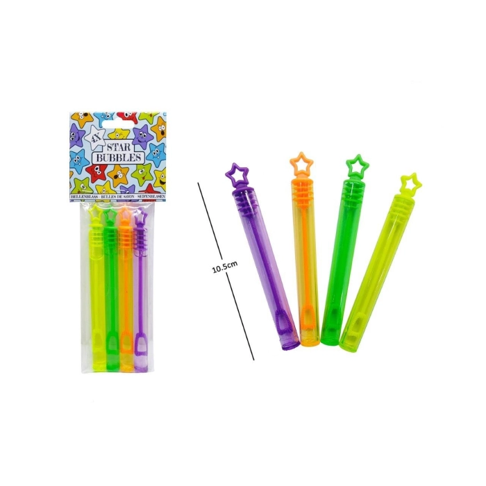 Bańki mydlane gwiazdki- 4 mini tuby