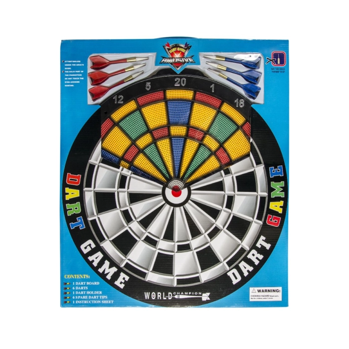 Gra Dart (tarcza + 6 strzałek ) - średnica 43 cm