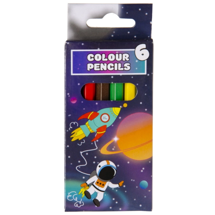 Drewniane kredki mini kosmos (6 sztuk)
