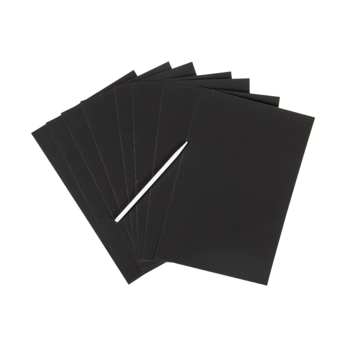 Colorful scratch cards - set of 8