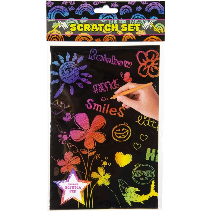 Colorful scratch cards - set of 8