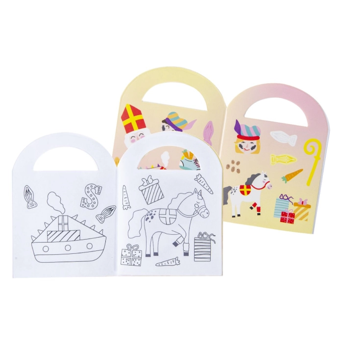Mini kolorowanka z naklejkami - Boże Narodzenie Sinterklaas