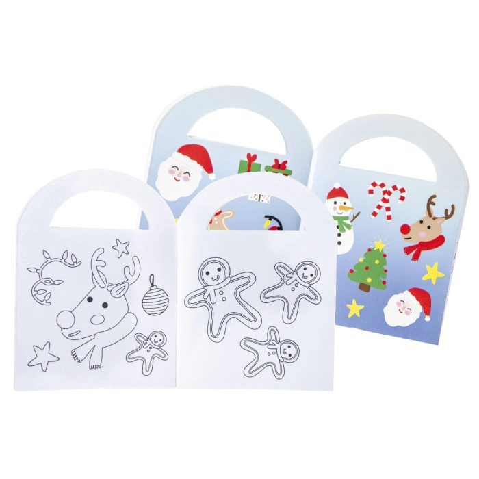 Mini-Malbuch mit Aufklebern - Weihnachten