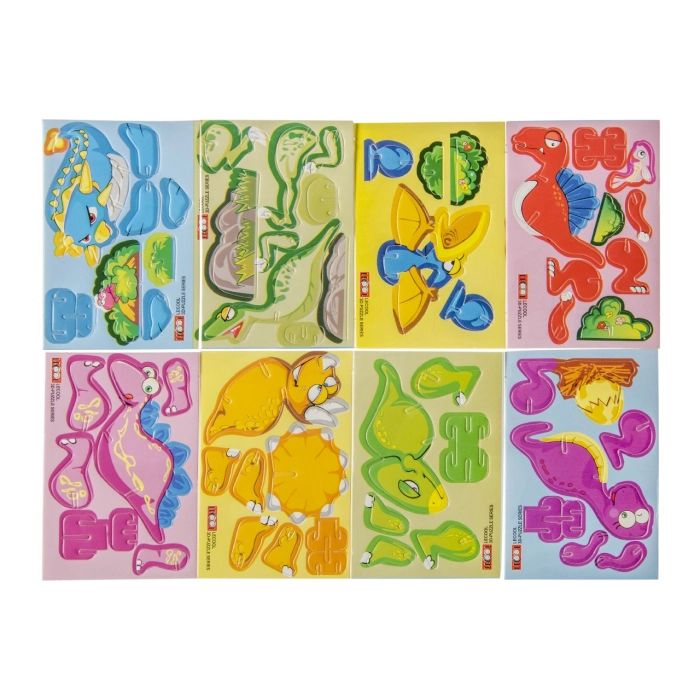 Zbuduj dinozaura - puzzle 3D