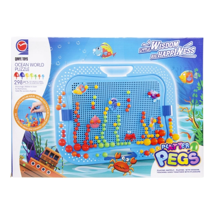 Platter Pegs puzzle - Ocean world
