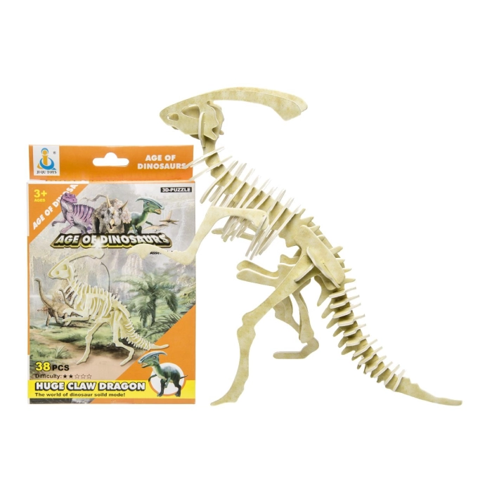 Zbuduj szkielet dinozaura - puzzle 3D