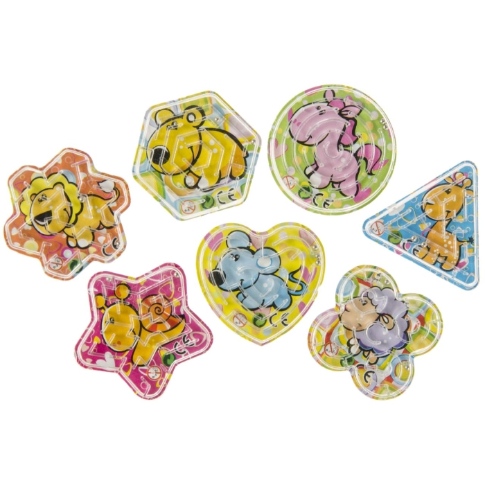 Arcade game with balls, maze - animals