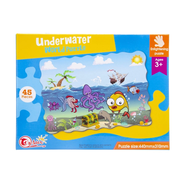 Puzzle for children 45 elements - farm or ocean