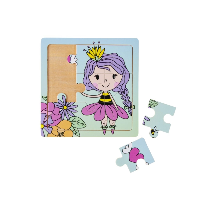 Wooden puzzle for children mermaids unicorns spring mix