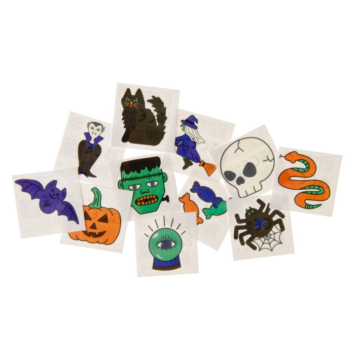 Halloweenske tetovanie pre deti - 12 kusov