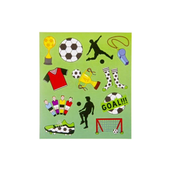 A set of 12 stickers - Football