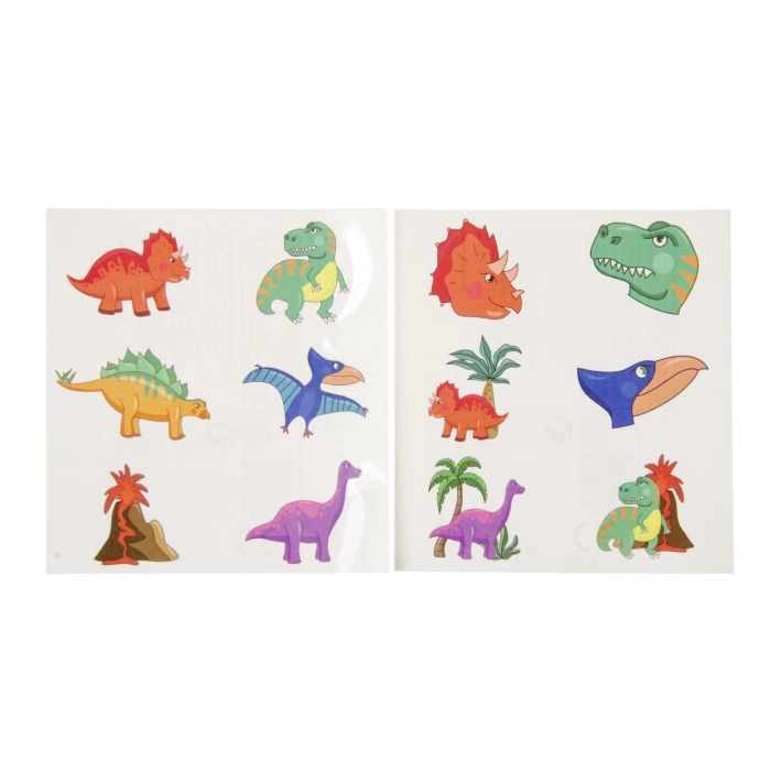 Zestaw tatuaży 6 sztuk - Dinozaury