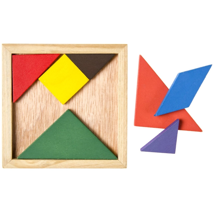 Drewniana układanka puzzle tangram