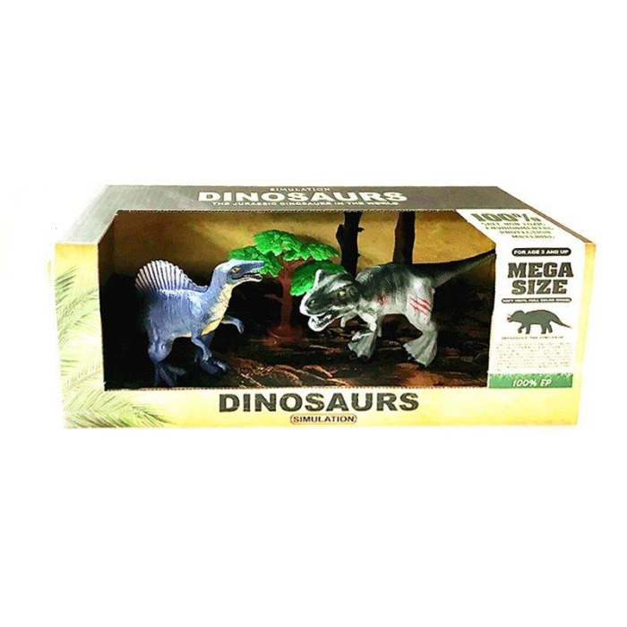 Figurki dinozaurów, zestaw w pudełku