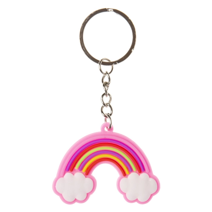 Colorful rainbow keyring
