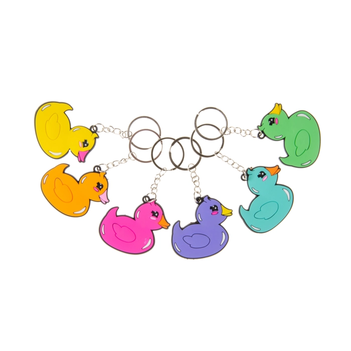 Mixed colors duckling keychain