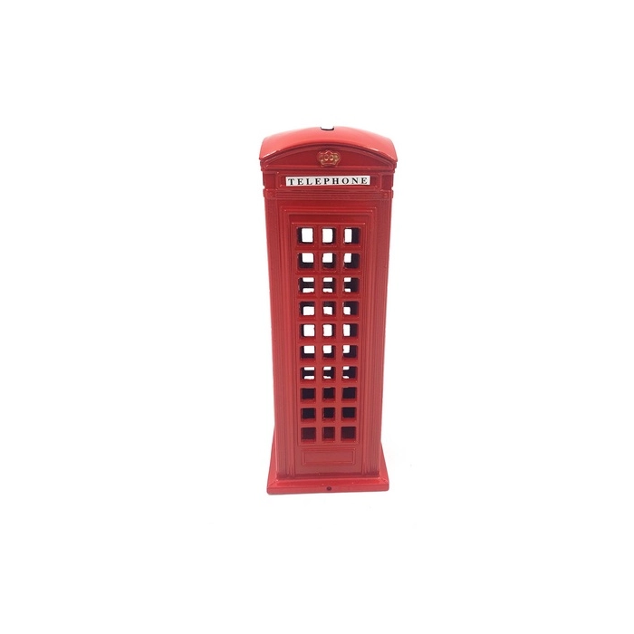 Metalowa skarbonka - Londyńska budka telefoniczna