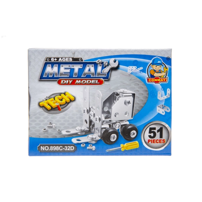 Metalowe klocki - zbuduj własny pojazd