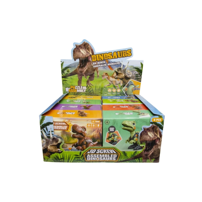Zbuduj dinozaura - puzzle 3D mix