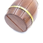 Skarbonka beczka z palisandru indyjskiego 12,5 cm